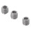 100Pcs M3X3mm Stainless Steel Hex Socket Set Cap Point Grub Screws Silver 3