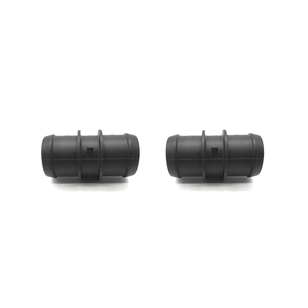 Black 2X Water Hose Connector With Bleeder Screw 17127515502 For Cooper 2002-2008