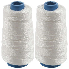 2Stck 400M 80Lbs Nylon Twisted Bowstring Faden Angelschnur NäHschnur Kite , Weiß
