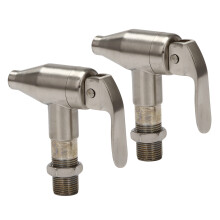 2X Beverage Dispenser Replacement Spigot,Stainless Steel Polished Finished, Water Dispenser Replacement Faucet