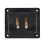 2Stck 90X78mm Square Binding Post Typ Lautsprecherbox Terminal Cup Wire Connector Board 3