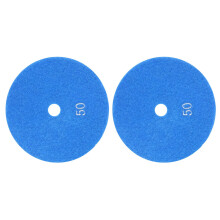 2PCS 5 Pouces 125 mm Tampons de Polissage Diamant Humide Grains de Granit Marbre 50