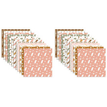Scrapbook Paper Pad - 12Inch X 12Inch Cute Patterned Cardstock, 48Pcs Scrapbooking Paper, Cardmaking Paper Pack