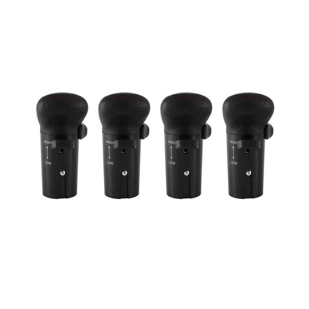 4X For 18 Speed Eaton Fuller Transmissions Gear Shift Knob With Range Selector A6918 Black 6032331632036