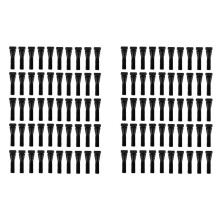100Pcs Chicken Plucker Fingers, Rubber Hair Removal Stick Poultry Feather Plucking Picker for Duck Quail  Black