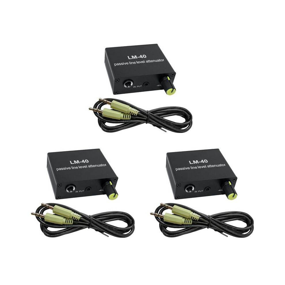 3X Audio Passive Attenuator, Output Signal Sound Card,Speaker,Microphone,Mic Port,High Low Level Converter+3.5 4713667897338