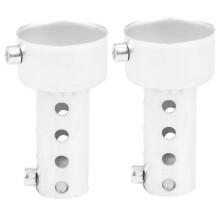 2X Silver Motorcycle Exhaust Can Muffler Insert Baffle DB Killer Silencer 42mm x 80mm