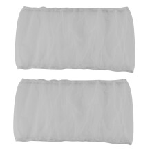 2X Couverture de Cage à Oiseaux Attrape-Graines Cage à Oiseaux Cache-Filet En Filet de Protection de Jupe (Blanc-M)