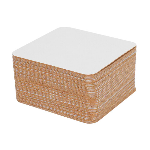 Self-Adhesive Cork Coasters,Cork Mats Cork Backing Sheets for Coasters and DIY Crafts Supplies (100, Square) 1