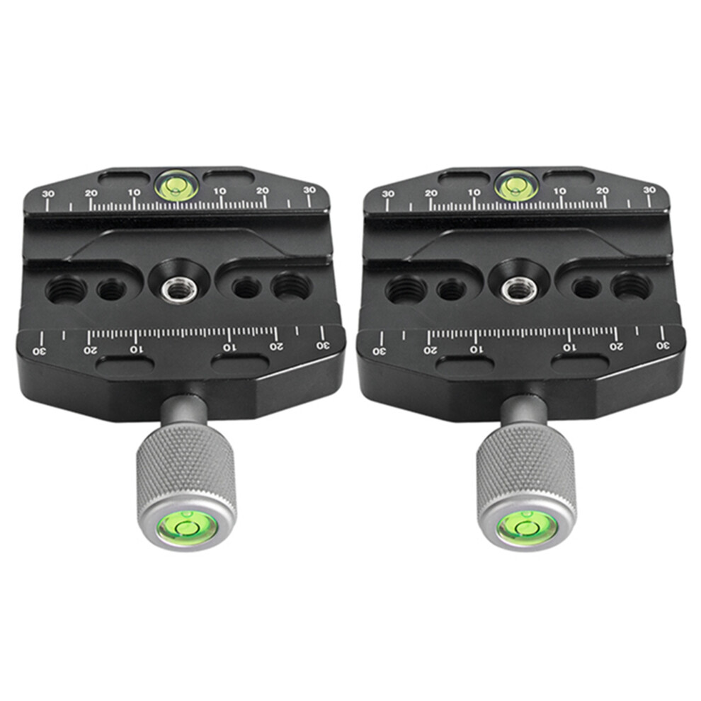 2X Bexin Qr-70N Clamp Quick Release Plate For Arca Swiss Tripod Black 4714137131259