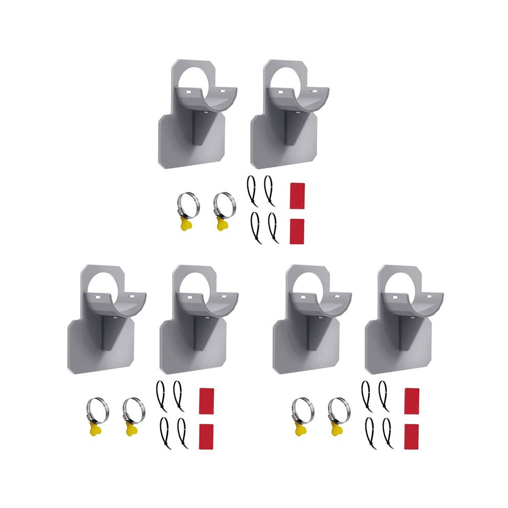6Set Swimming Pool Pipe Holders, Above Ground Pool Accessories, Pool Accessories, Pool Hoses For Above Ground Pools Gray 6032275694961