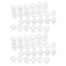 40 Strips 240 Pots 5Ml 6 Cups Empty Paint Pot Pod Strips Paint Strips Arts and Crafts Plastic Storage Containers