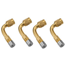 4X Tube de Pompe à Pneu à 90 Degrés, Buse de Gonflage, Buse D'Extension, Coude, Buse de Valve de Pneu, Tube D'Extension