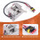 4X Throttle PB-6 Type 0-5K with  3 Wires EV PB-8 for Curtis PB 8 Type  Cart Potentiometer 6