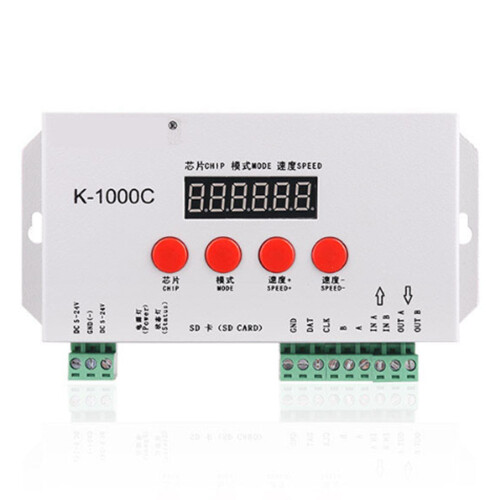 2X K-1000C Controller K1000C WS2812B WS2811 APA102 T1000S WS2813 LED 2048 Pixel Programm Controller DC5-24V 1