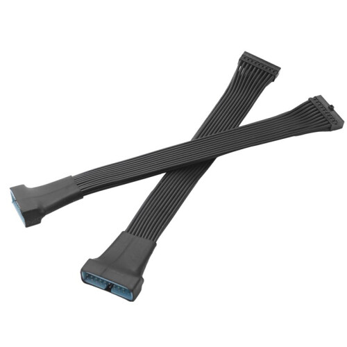 Small  USB 3.0 19/20 Pin Internal Extension Header Adapter Cable for Motherboard 4.7 Inches (4 Pack) 1