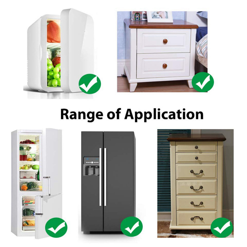 Fridge Lock,Refrigerator Locks,Freezer Lock with Key for Child Safety,Locks to Lock Fridge and Cabinets-2Pack