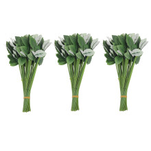 150Pcs Artificial Fake Rose Flower Stems for Diy Handmade Bouquet Flower Leaf Vein Wedding Home Decoration