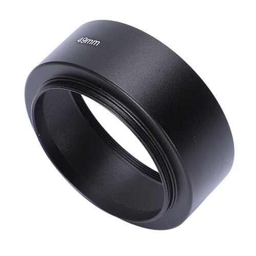 2pcs 49mm Mount Standard Metal Lens Hood for 1