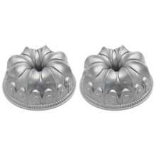2X Charlotte Cake Pan,Aluminum Alloy Cake Mold DIY Baking Dessert Mousse Cake Kitchen Tool