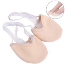 Scarpe da ballo professionali a mezza suola, suola divisa per comfort e supporto, cinturini elastici regolabili, perfette per vari stili di danza,