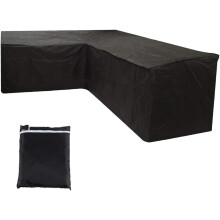 Housse pour mobilier de jardin, housse coupe-vent et anti-poussière pour canapĂ© d'angle extĂ©rieur, housse pour canapĂ© de jardin facile Ă