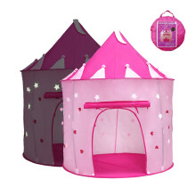 Magisch prinsessententavontuur, speeltentset met uniek yurt-ontwerp, draagbaar speelhuisje met ruimtethema, eenvoudig op te zetten voor binnen- en