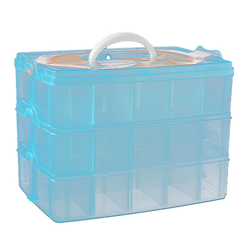 Transparent Design, Durable PP Material: Stackable Storage Container With Snap And Lock Design For A Tidy And Accessible Workspace