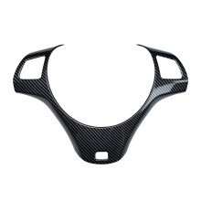 Rivestimento per volante, lavorazione squisita per BMW Serie 3 E90E91E92E93 2005-2012, materiali ABS di alta qualità, stile fibra di carbonio grigio