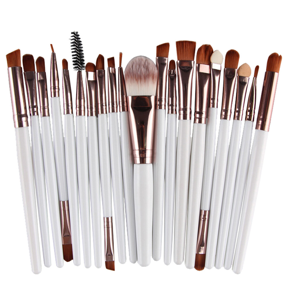 FSC Certified Handles Makeup Brushes Set, Professional Face Brushes With Synthetic Kabuki Brushes For Blending Face Powder, Convenient For Travel And