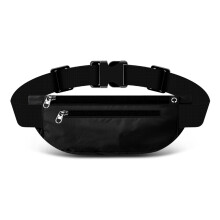 Bolsa de cintura transversal em material resistente à água com alça ajustável para uso casual em corridas e ciclismo.