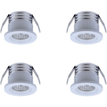 Stylish COB LED Downlights, Warm White Adjustable Direction Mini LED Spotlights for Background Walls, Entrances, And Counter Display Cases (4PCS)