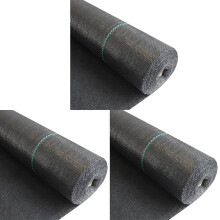 3X Garten Jäten Barrier Landschafts Stoff Langlebiger und Robuster Unkraut Block Garten Matte, 4 Fuß x 50 Fuß