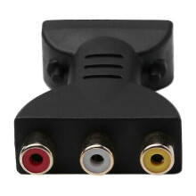 Adattatore da HDMI ad AV, convertitore portatile con tecnologia a nucleo in rame puro, supporta il trasferimento di segnali di alta qualità per home