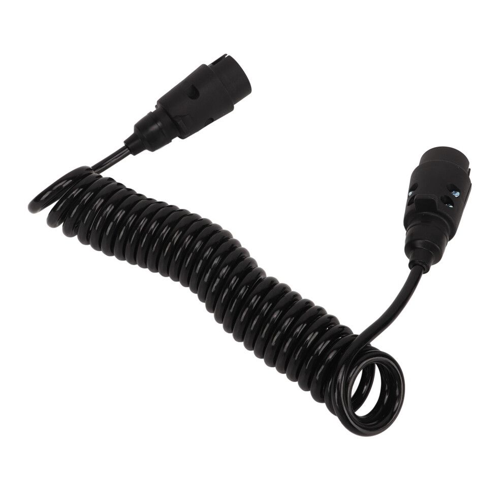 12.8Ft Flexible Coiled Trailer Rv Cable, Stable Connection & Insulation 4931371082493