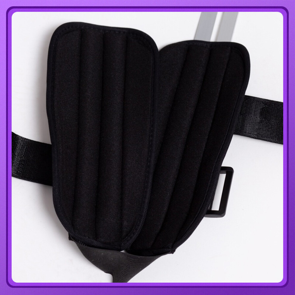 Black Adjustable Ankle Stabilizer For Injury Recovery, 23X12cm