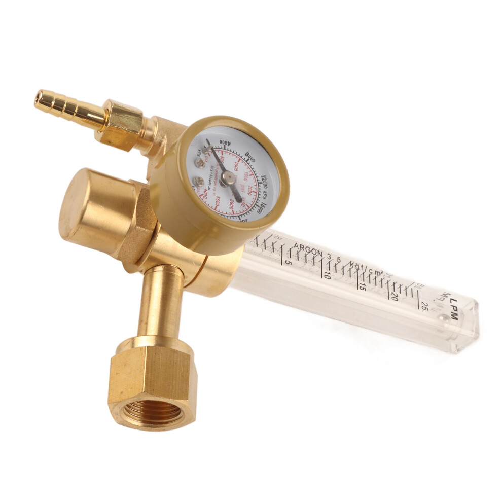 Argon Regulator With Gauge, Brass & Plastic, 4000Psi, 162X27mm 4961371084692