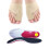 Cuttable Arch Support Insoles with Valgus Bunion Sock Red L 41‑46 10