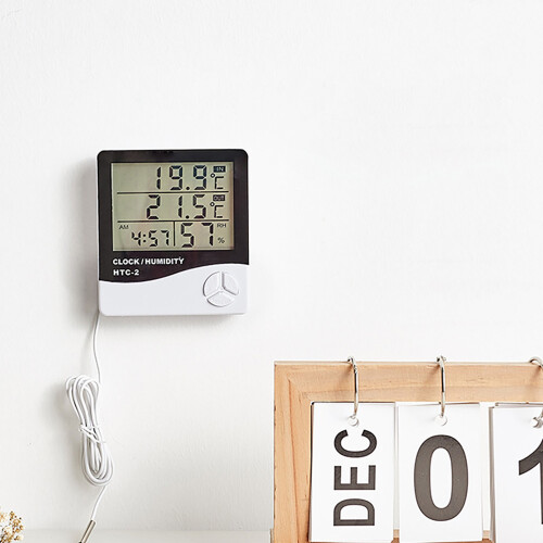 High Definition Digital Thermometer Hygrometer 10.3x9.3x2.15cm 2