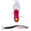 Cuttable Arch Support Insoles with Valgus Bunion Sock Red L 41‑46 9