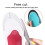 Cuttable Arch Support Insoles with Valgus Bunion Sock Red L 41‑46 5