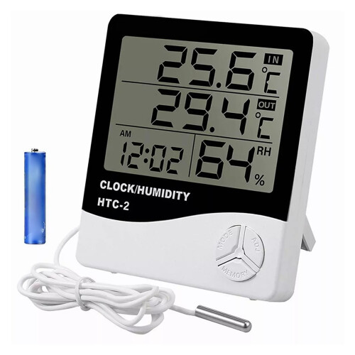 High Definition Digital Thermometer Hygrometer 10.3x9.3x2.15cm 1