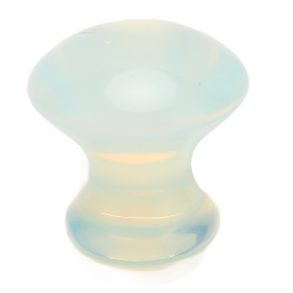 Ergonomic Craft Quartz Crystal Material Mushroom Shaped Design Gua Sha Facial Tool For Cosmetic Absorption Enhancement And Deep Tissue Massage