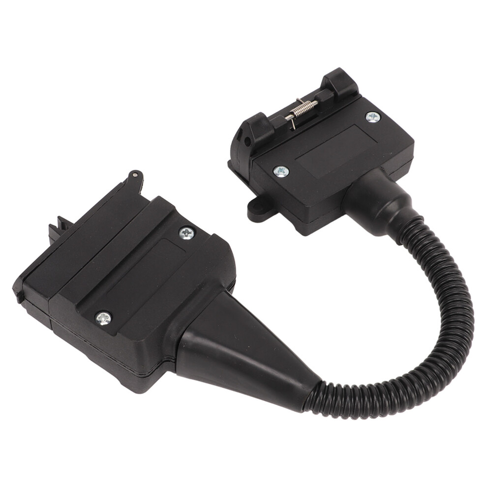 12 Pin Flat Male To 7 Pin Flat Female Trailer Adapter For Car Rv Ship 8771371082484