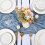 Tischläufer im Bohemian-Stil, blau, Polyester, 8