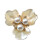 Pearls Flower Cufflinks Covers Decorative Button Clip for-White 1