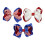 1Ensemble Pinces Cheveux Tissu Pour Enfants 3