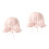 2Pz Cappello Bambina Pizzo Rosa E Ripiegabile 4
