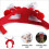 Cappello Peking Opera Rosso Per Animali Con Nappine E Peli 6
