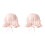 2Pz Cappello Bambina Pizzo Rosa E Ripiegabile 2